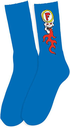 FOUNDATION SKULL FIRE SOCKS BLUE