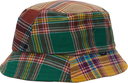 HUF PATCHWORK MULTI PLAID BUCKET HAT S/M